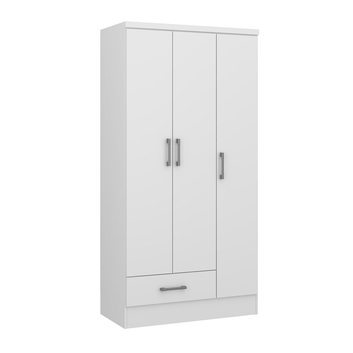 Closet Munari Blanco 90x182cm Con Un Cajón y Dos Entrepaños - Closets | Bylmo