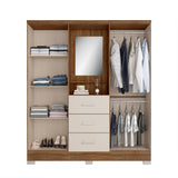 Closet Munari Freijo 160x198cm Con Tres Cajones Y Tres Entrepaños - Closets | Bylmo