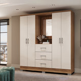 Closet Munari Freijo 160x198cm Con Tres Cajones Y Tres Entrepaños - Closets | Bylmo