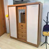 Closet Munari Freijo 180x200cm Con Tres Cajones Y Cuatro Entrepaños - Closets | Bylmo