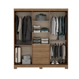 Closet Munari Freijo 180x200cm Con Tres Cajones Y Cuatro Entrepaños - Closets | Bylmo