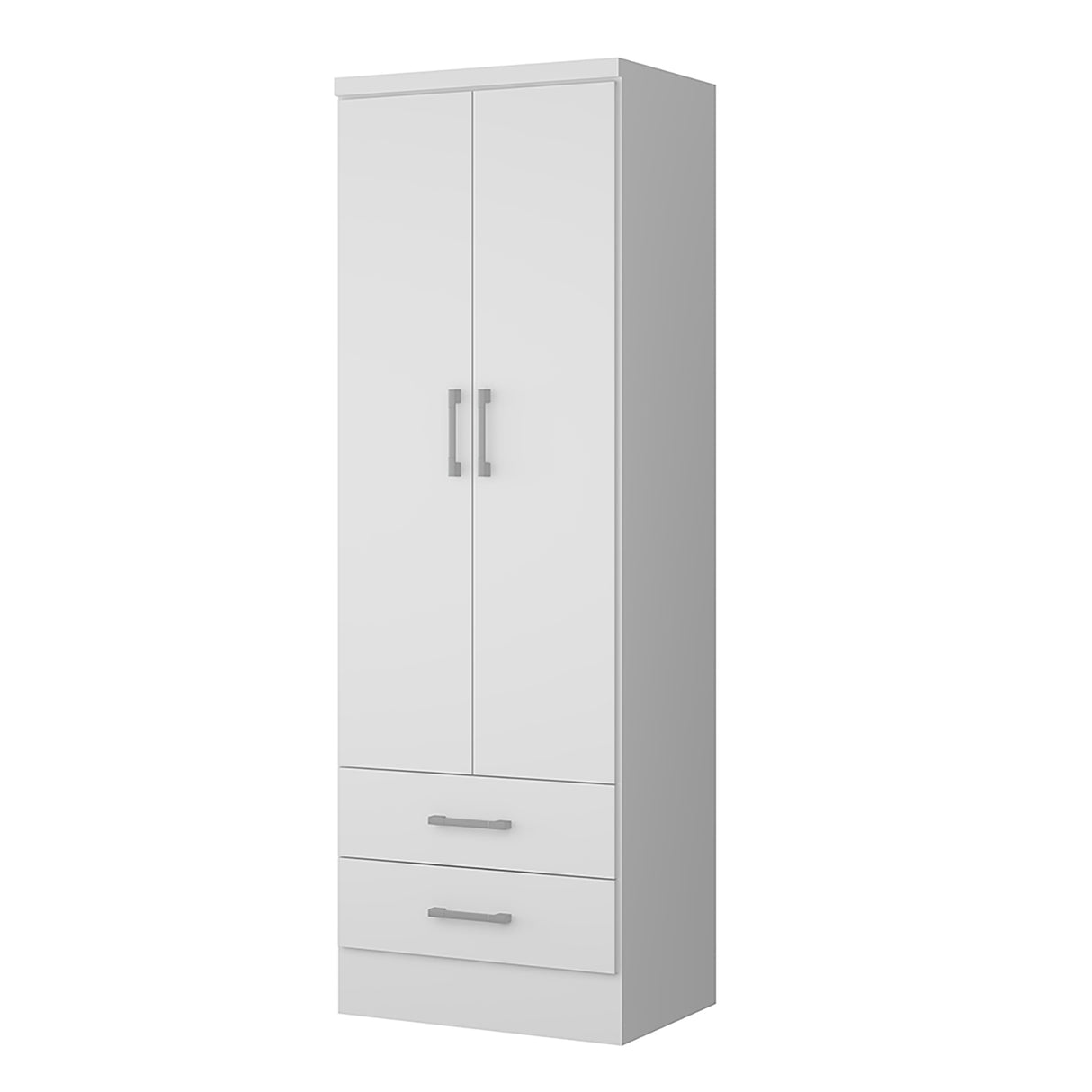 Closet Munari Blanco 60x182cm Con Dos Cajones y Un Entrepaño - Closets | Bylmo