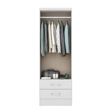 Closet Munari Blanco 60x182cm Con Dos Cajones y Un Entrepaño - Closets | Bylmo