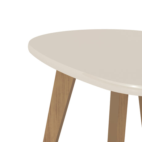 Mesa de Centro Centem Blanco 91x44cm con Forma Irregular - Mesas de Centro | Bylmo