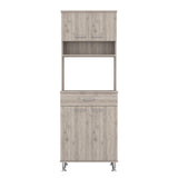 Alacena Della 60 Ceniza 60x169cm con Patas - Alacenas y Muebles Microondas | Bylmo