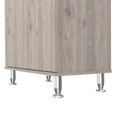 Alacena Della 60 Ceniza 60x169cm con Patas - Alacenas y Muebles Microondas | Bylmo