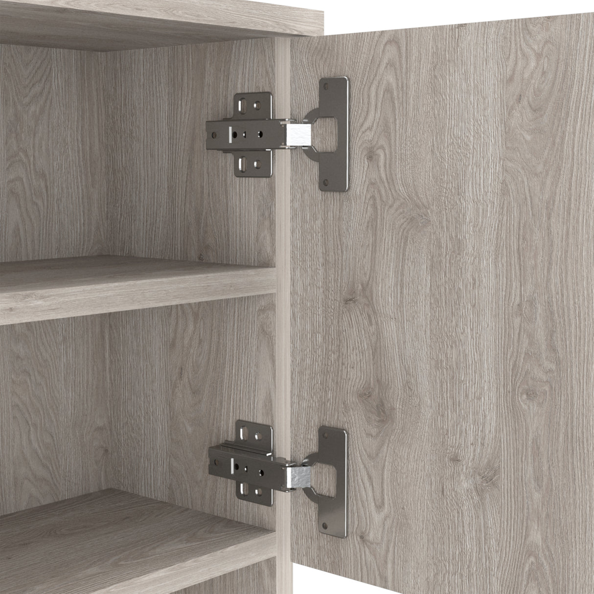 Alacena Della 60 Ceniza 60x169cm con Patas - Alacenas y Muebles Microondas | Bylmo