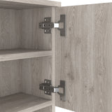 Alacena Della 60 Ceniza 60x169cm con Patas - Alacenas y Muebles Microondas | Bylmo