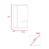 Armario de Baño Laurent Plomo y Duna 30x62cm Flotante - Muebles para Baño | Bylmo