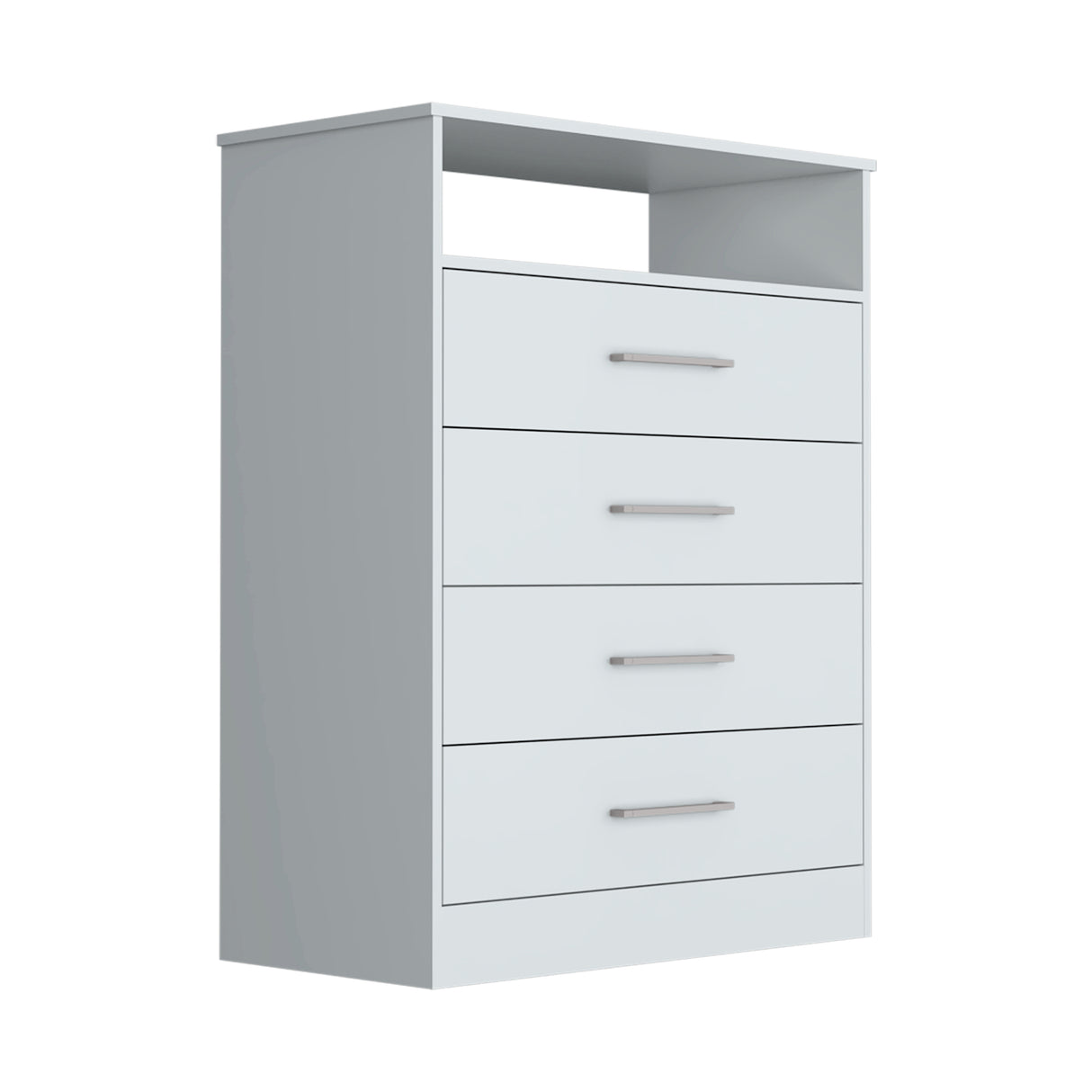 Cómoda Continental Blanco 84x109.6cm con Cuatro Cajones - Cajoneras y Comodas | Bylmo