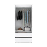 Closet Austin Blanco 80x180cm Con Cuatro Compartimientos - Closets | Bylmo