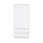 Closet Austin Blanco 80x180cm Con Cuatro Compartimientos