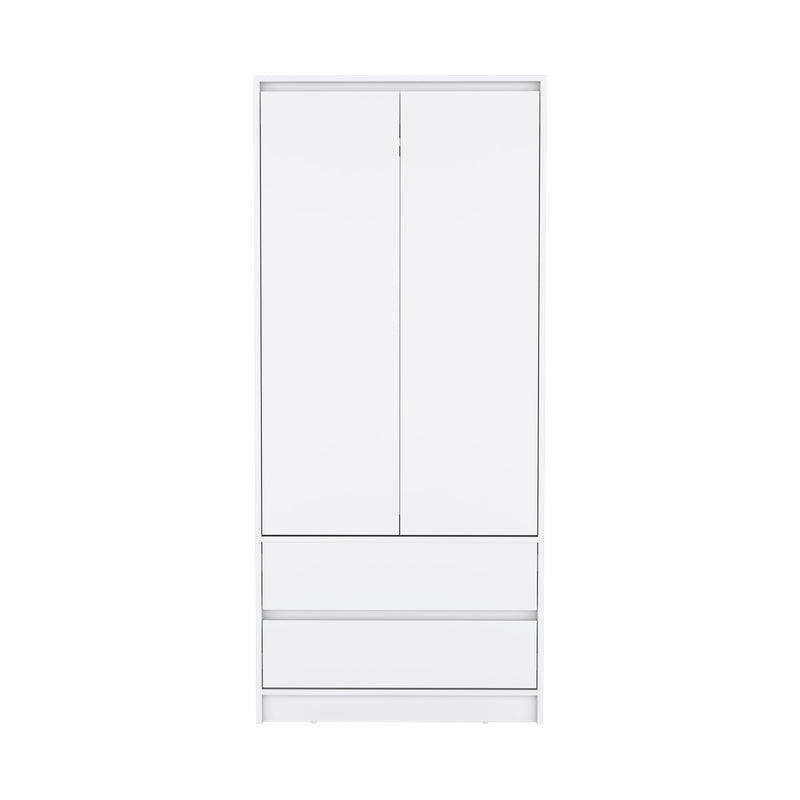 Closet Austin Blanco 80x180cm Con Cuatro Compartimientos