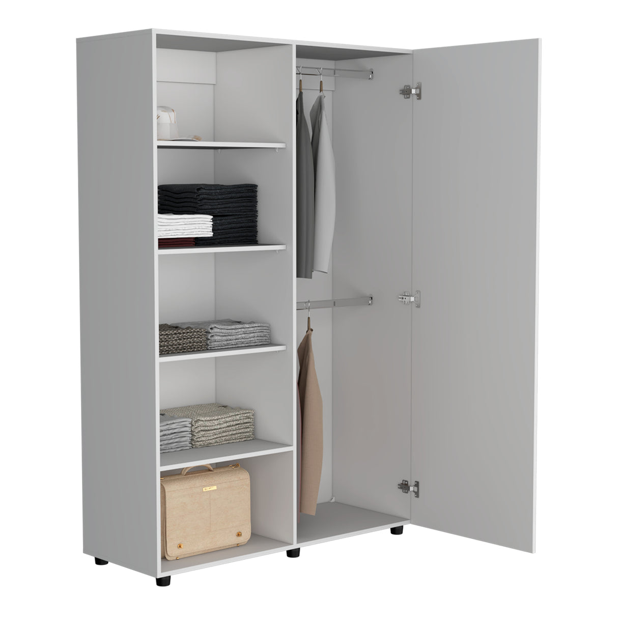 Closet Eco 120 Blanco 120.1x184cm Con Seis Compartimientos - Closets | Bylmo
