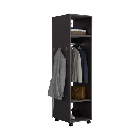 Closet Custer Wengue 40x160cm Con Tres Compartimientos - Closets | Bylmo