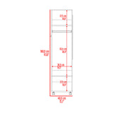 Closet Custer Blanco 40x160cm Con Tres Compartimientos - Closets | Bylmo