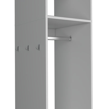 Closet Custer Blanco 40x160cm Con Tres Compartimientos - Closets | Bylmo