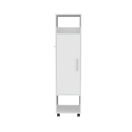 Closet Custer Blanco 40x160cm Con Tres Compartimientos y Puertas - Closets | Bylmo