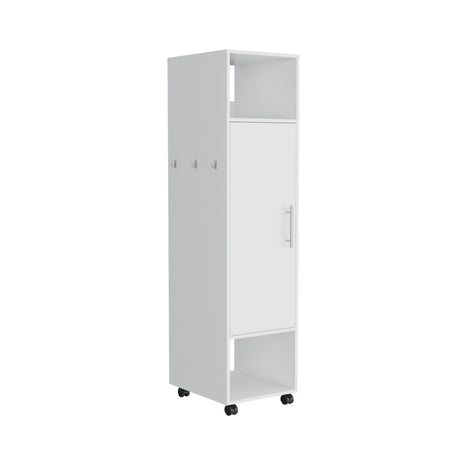 Closet Custer Blanco 40x160cm Con Tres Compartimientos y Puertas - Closets | Bylmo