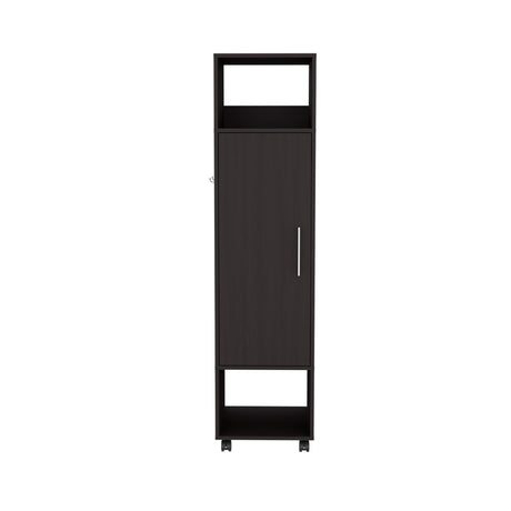 Closet Custer Wengue 40x160cm Con Tres Compartimientos y Puertas - Closets | Bylmo