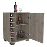Bar Bajo Aurora Ceniza 62x81.7cm con Portabotellas - Bares | Bylmo