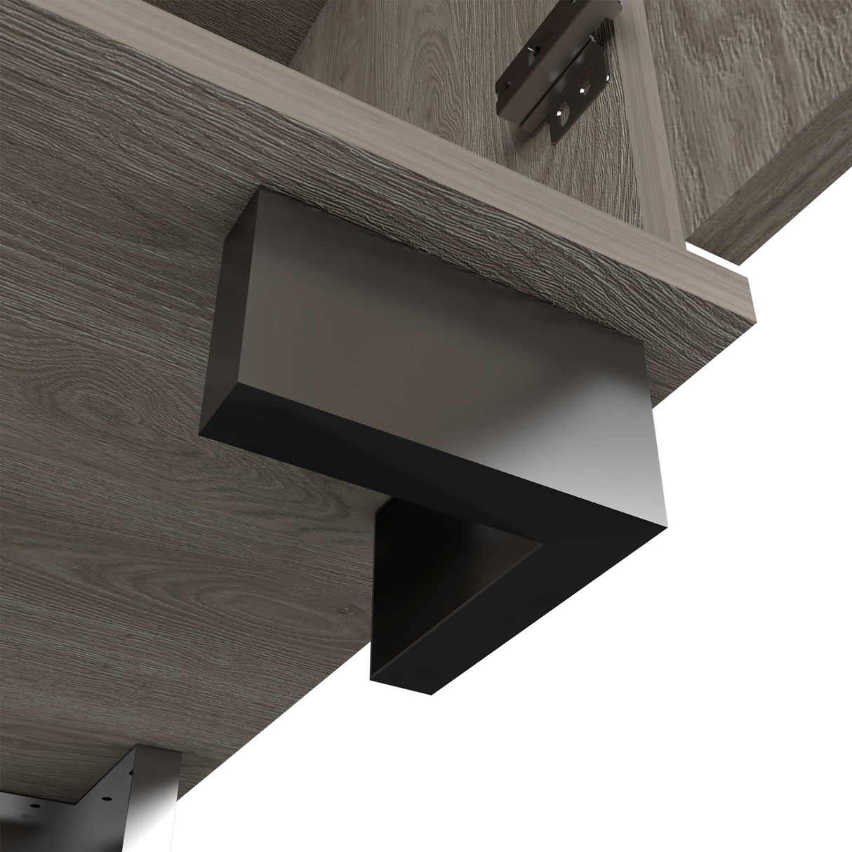 Bar Bajo Aurora Ceniza 62x81.7cm con Portabotellas - Bares | Bylmo