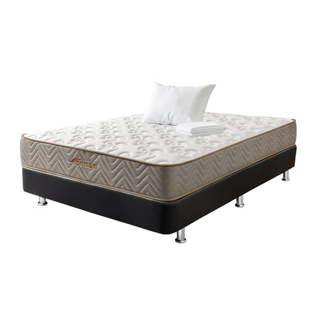 Combo Base Cama y Colchón Litium Semidoble 120x190cm Medio Firme Ortopédico - Colchones | Bylmo
