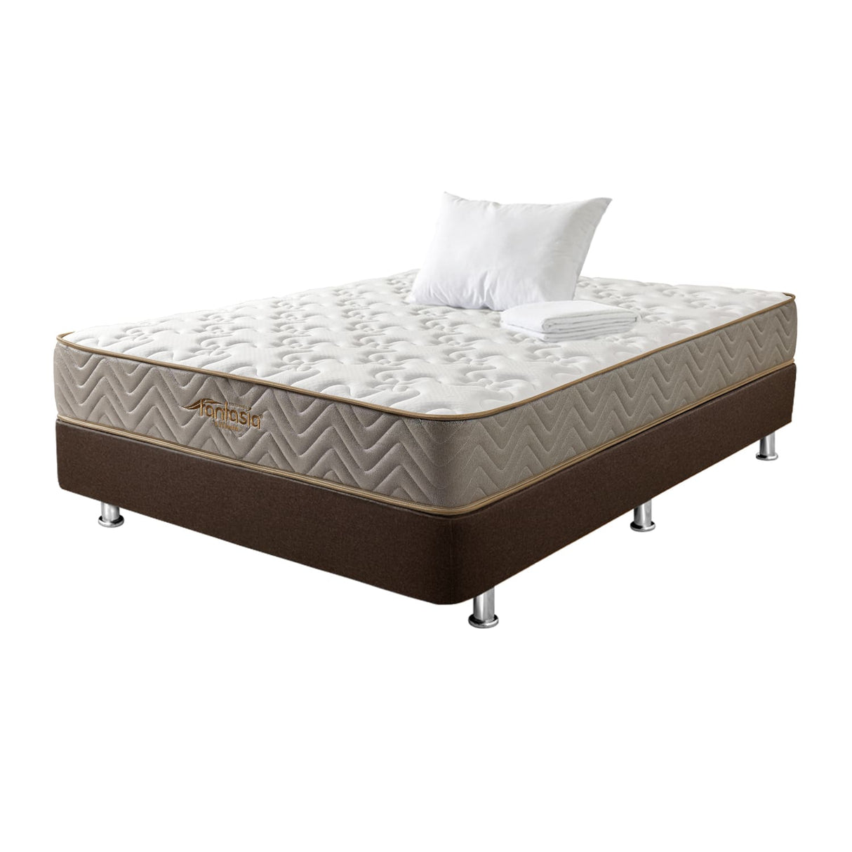 Combo Base Cama y Colchón Litium Sencillo 100x190cm Medio Firme - Colchones | Bylmo