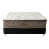 Combo Base Cama y Colchón Litium Pillow Semidoble 120x190cm Negro Medio Firme Ortopédico - Colchones | Bylmo