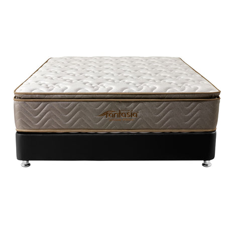 Combo Base Cama y Colchón Litium Pillow Semidoble 120x190cm Negro Medio Firme Ortopédico - Colchones | Bylmo