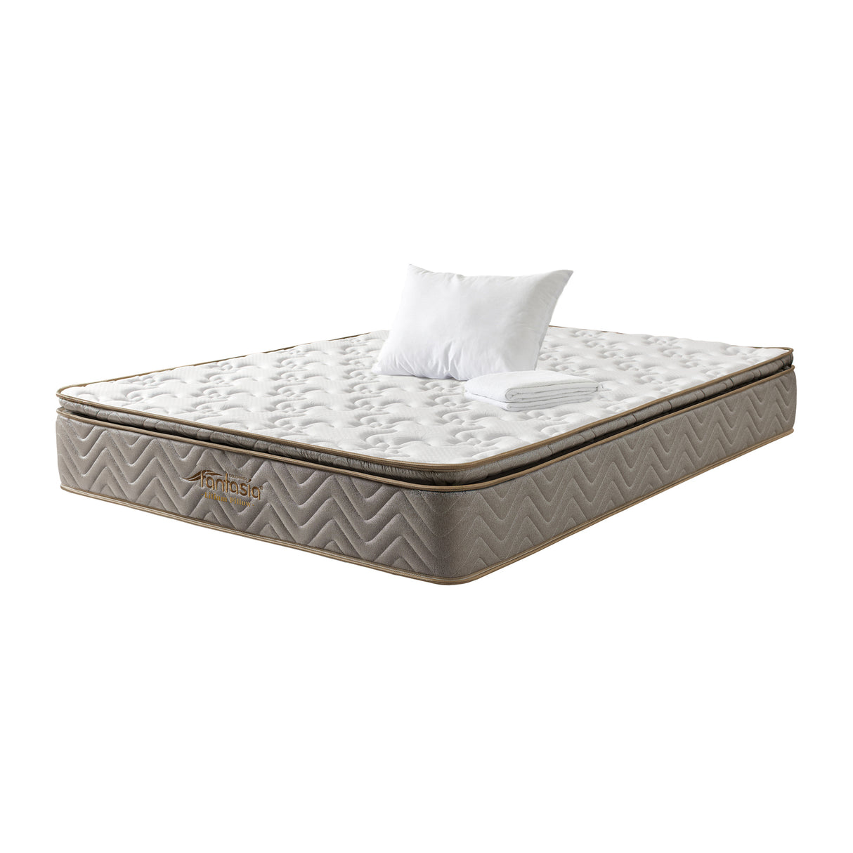 Combo Colchón Litium Pillow Semidoble 120x190cm Medio Firme Ortopédico - Colchones | Bylmo