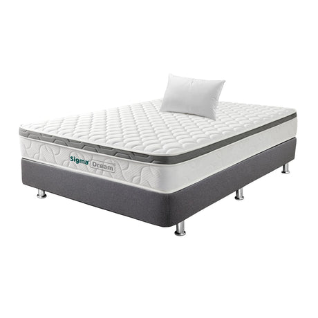 Combo Base Cama y Colchón Sigma Sencillo 100x190cm Medio Firme Ortopédico - Colchones | Bylmo