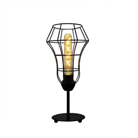 Lámpara de Mesa Nydia Negro 20x36cm con Bombilla - Iluminacion | Bylmo