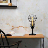 Lámpara de Mesa Nydia Negro 20x36cm con Bombilla - Iluminacion | Bylmo