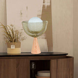 Lámpara de Mesa Mel Dorado 25x38cm con Bombilla - Iluminacion | Bylmo