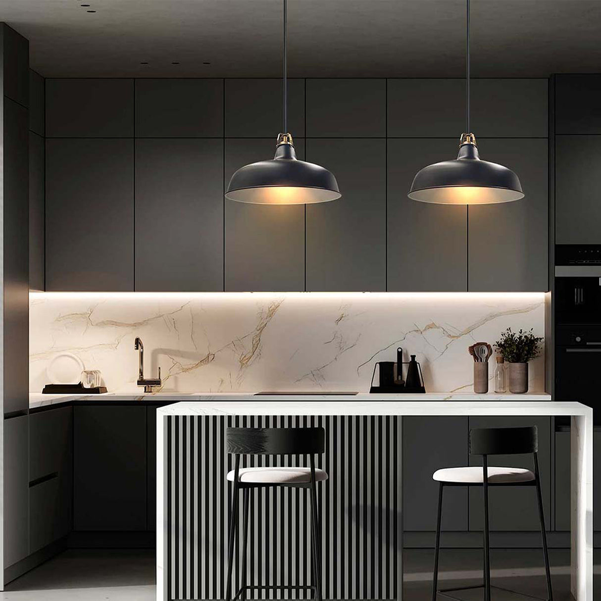 Lámpara Colgante Yang Negro 30x110cm de Techo con Bombilla - Iluminacion | Bylmo