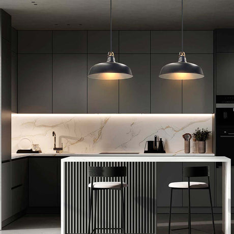 Lámpara Colgante Yang Negro 30x110cm de Techo con Bombilla - Iluminacion | Bylmo