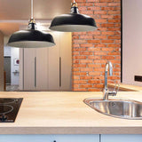 Lámpara Colgante Yang Negro 30x110cm de Techo con Bombilla - Iluminacion | Bylmo