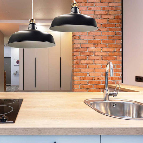 Lámpara Colgante Yang Negro 30x110cm de Techo con Bombilla - Iluminacion | Bylmo