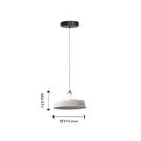 Lámpara Colgante Yang Blanco 30x110cm de Techo con Bombilla - Iluminacion | Bylmo