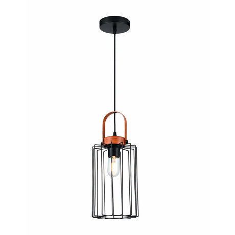 Lámpara Colgante Aymar Negro 16x16cm de Techo con Bombilla - Iluminacion | Bylmo