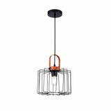 Lámpara Colgante Aymar Negro 25x17cm de Techo con Bombilla - Iluminacion | Bylmo