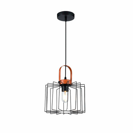 Lámpara Colgante Aymar Negro 25x17cm de Techo con Bombilla - Iluminacion | Bylmo