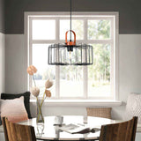 Lámpara Colgante Aymar Negro 35x14cm de Techo con Bombilla - Iluminacion | Bylmo