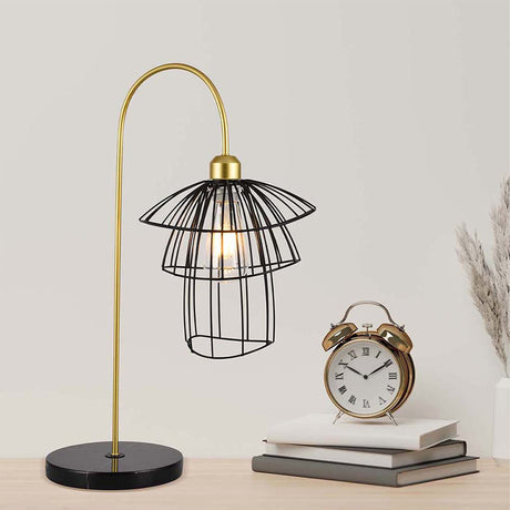 Lámpara de Mesa Flora Negro 25x65cm con Bombilla - Iluminacion | Bylmo