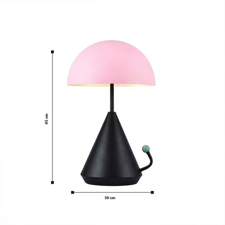 Lámpara de Mesa Throne Negro 30x43cm con Bombilla - Iluminacion | Bylmo