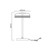 Lámpara de Mesa Scarlett Oro rosa 23x43cm sin Bombilla - Iluminacion | Bylmo