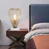 Lámpara de Mesa Zayra Dorado 20x40cm con Bombilla - Iluminacion | Bylmo