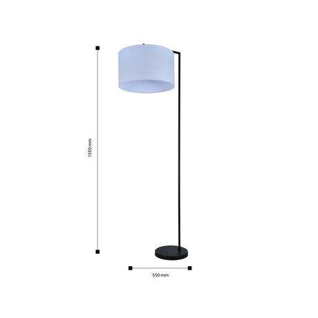 Lámpara de Piso Shann Negro 33x56cm con Bombilla - Iluminacion | Bylmo