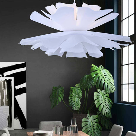 Lámpara Colgante Alessia Blanco 60x60cm de Techo con Bombilla - Iluminacion | Bylmo